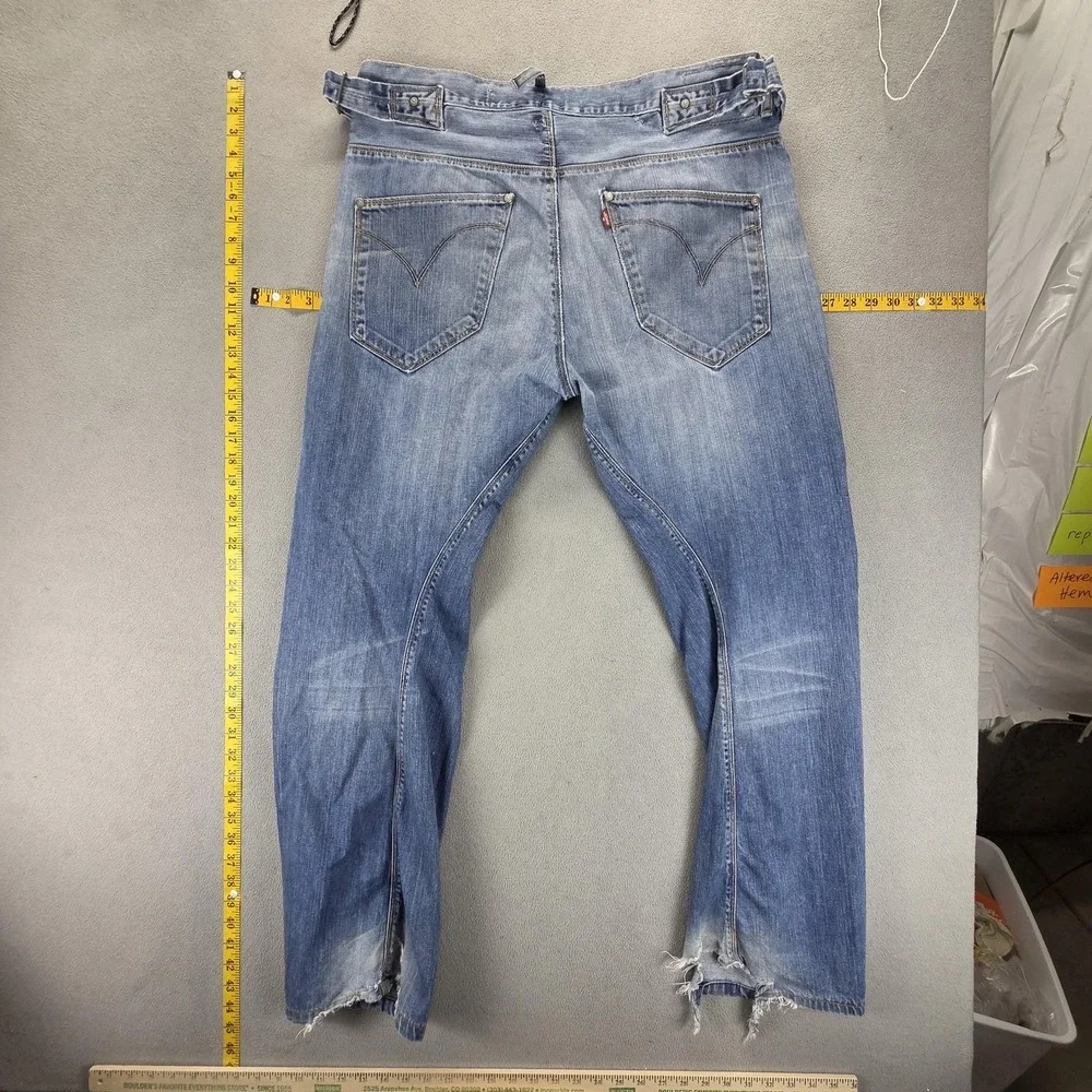 Vintage Levis Engineered Jeans Mens Blue Buckle Back Twisted Fits 36x31